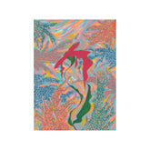 Ocean Flower Print On Paper