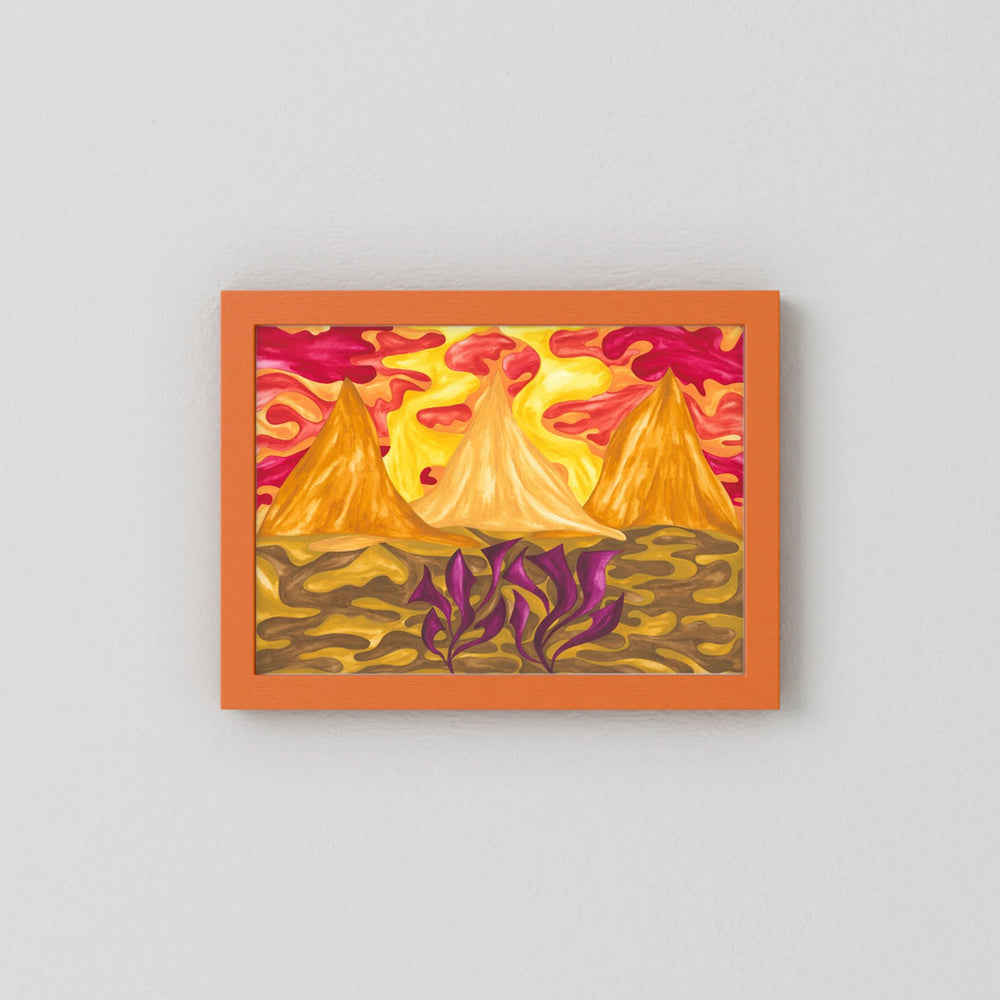 Saffron Pyramids Fine Art