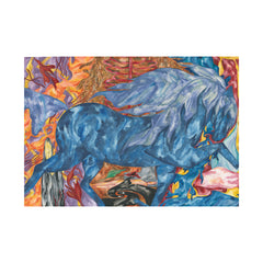 Blue Horse Canvas Print