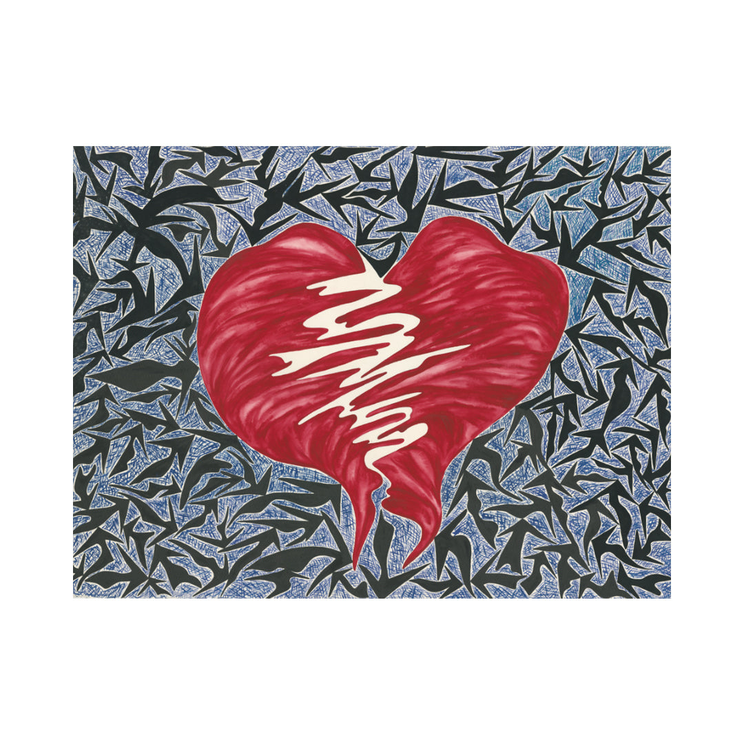 Stretched Heart Canvas Print