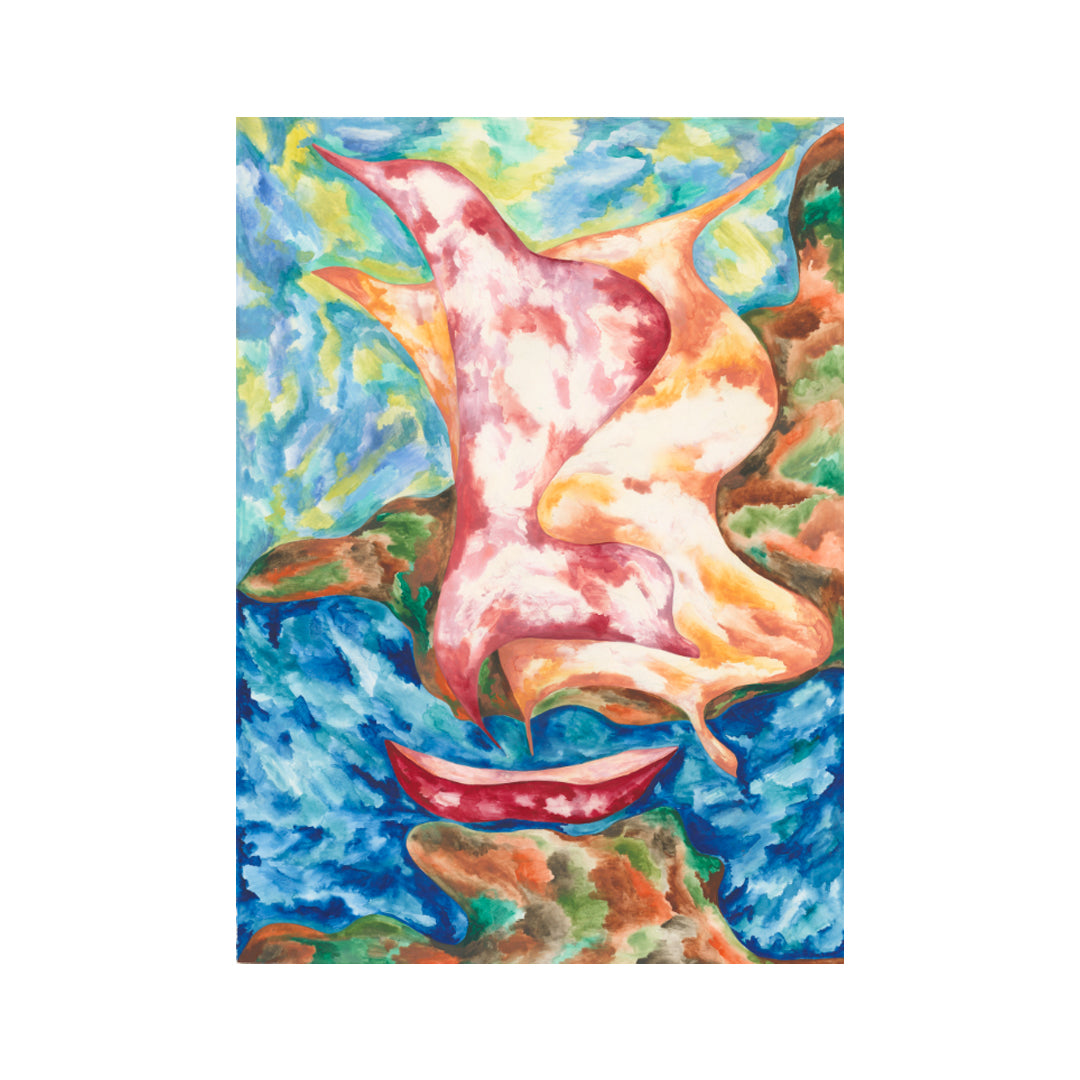 Little Boat Print On Paper