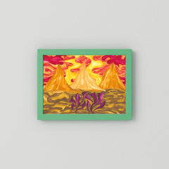 Saffron Pyramids Fine Art