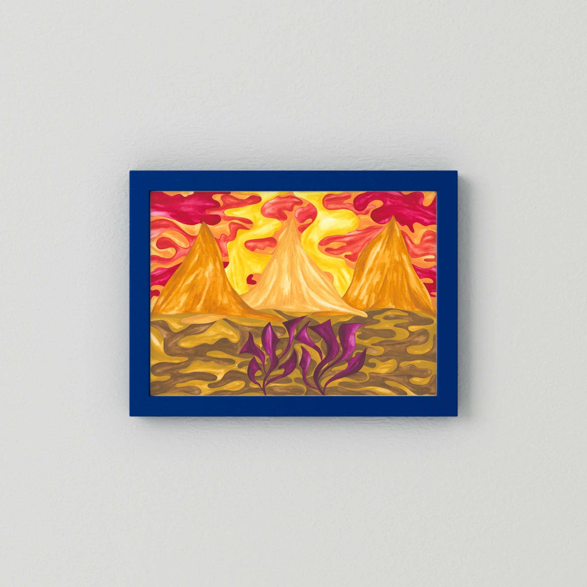 Saffron Pyramids Fine Art