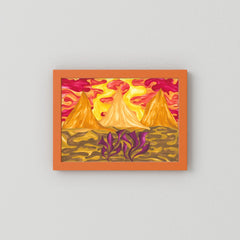 Saffron Pyramids Fine Art